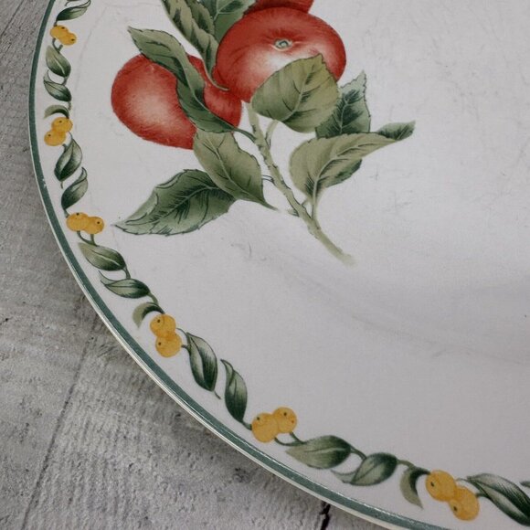 Vintage Julie Pople Avon COUNTRY FRUIT COLLECTION Porcelain Dinner Plate Set 2 - Picture 10 of 16